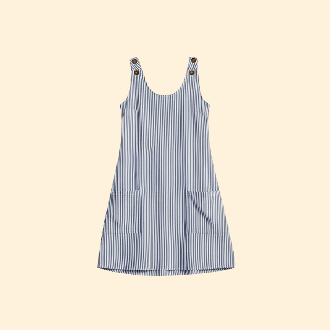 Women’s Casual Dress with Stripe Pattern