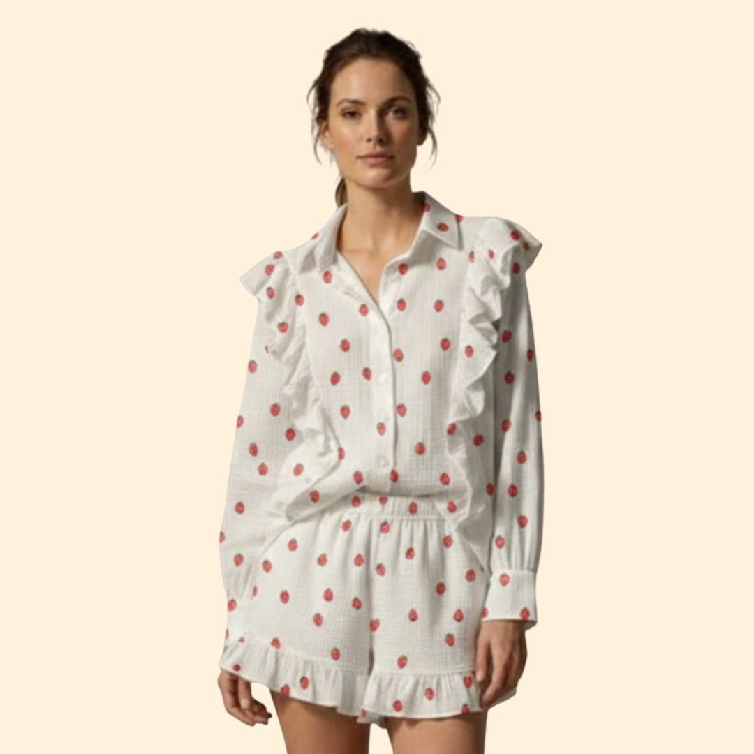 Women’s Casual Set with Relaxed Fit Shorts