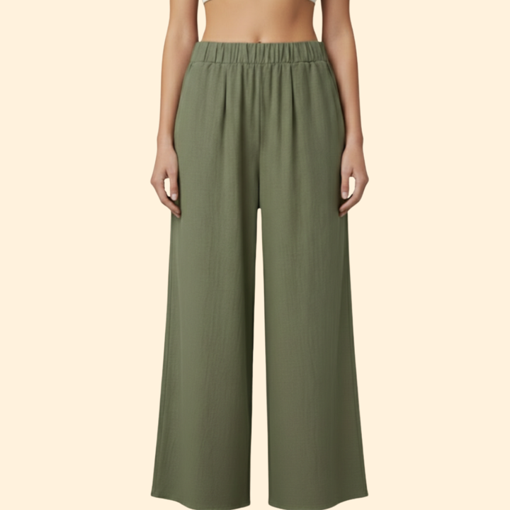 Women’s Casual Trousers with Relaxed Fit Waist