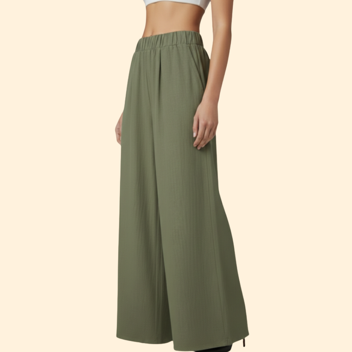 Women’s Casual Trousers with Relaxed Fit Waist
