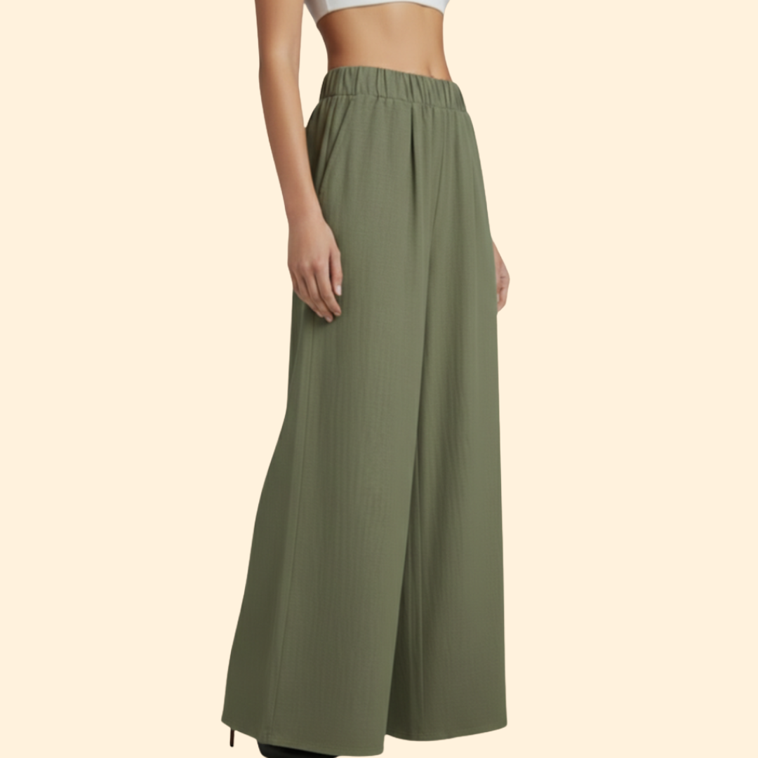 Women’s Casual Trousers with Relaxed Fit Waist