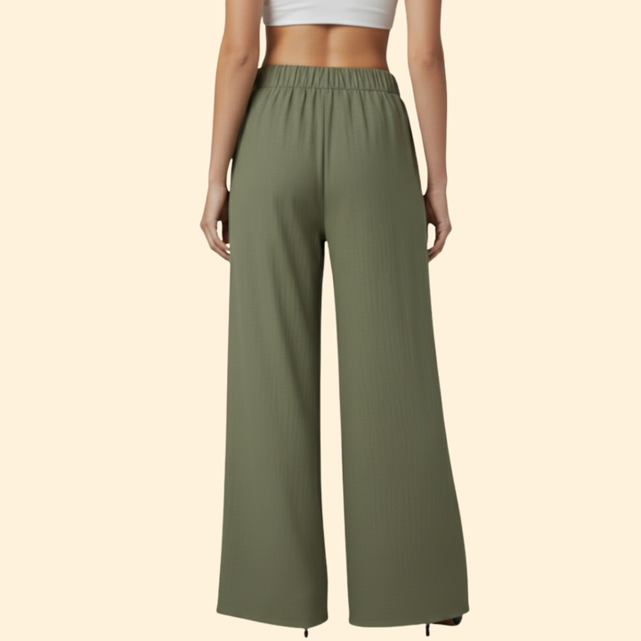 Women’s Casual Trousers with Relaxed Fit Waist