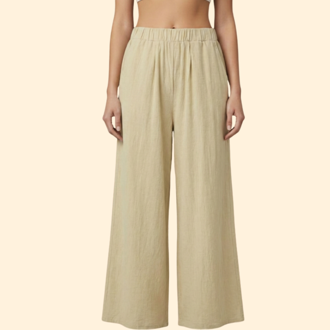 Women’s Casual Trousers with Relaxed Fit Waist