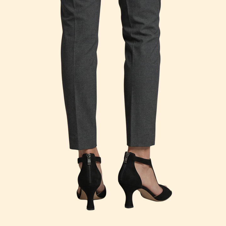 Women's Cutout heeled with Zipper