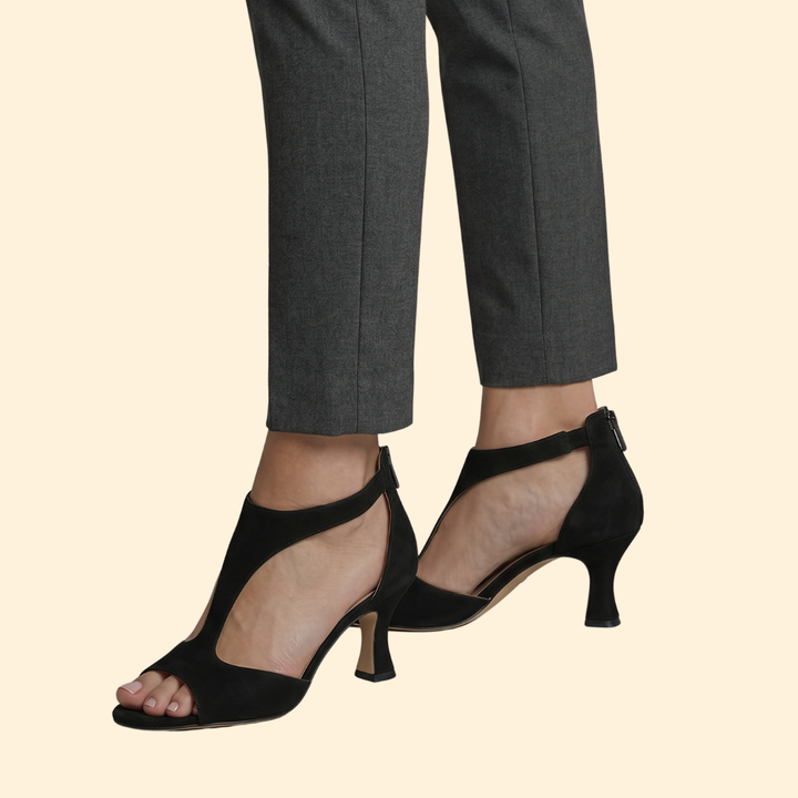 Women's Cutout heeled with Zipper