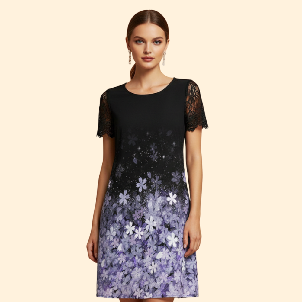 Women’s Elegant Lace V-Neck Dress