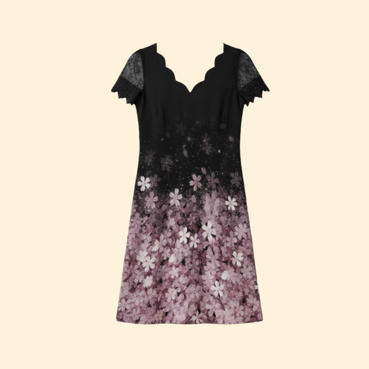 Women’s Elegant Lace V-Neck Dress