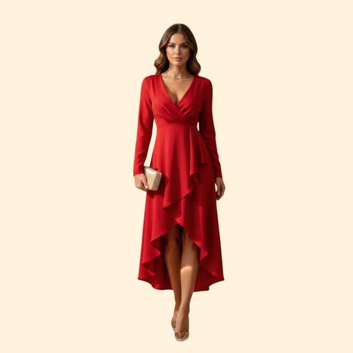 Women’s Elegant V-Neck Dress