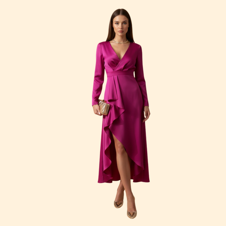 Women’s Elegant V-Neck Dress