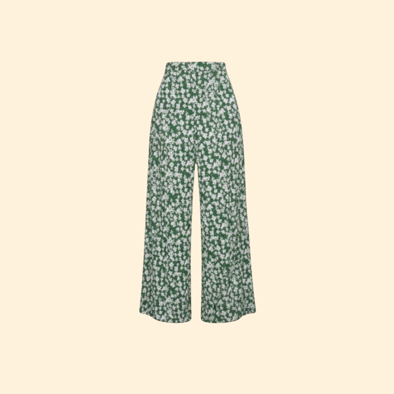 Women’s Wide Leg Pants with Floral Print