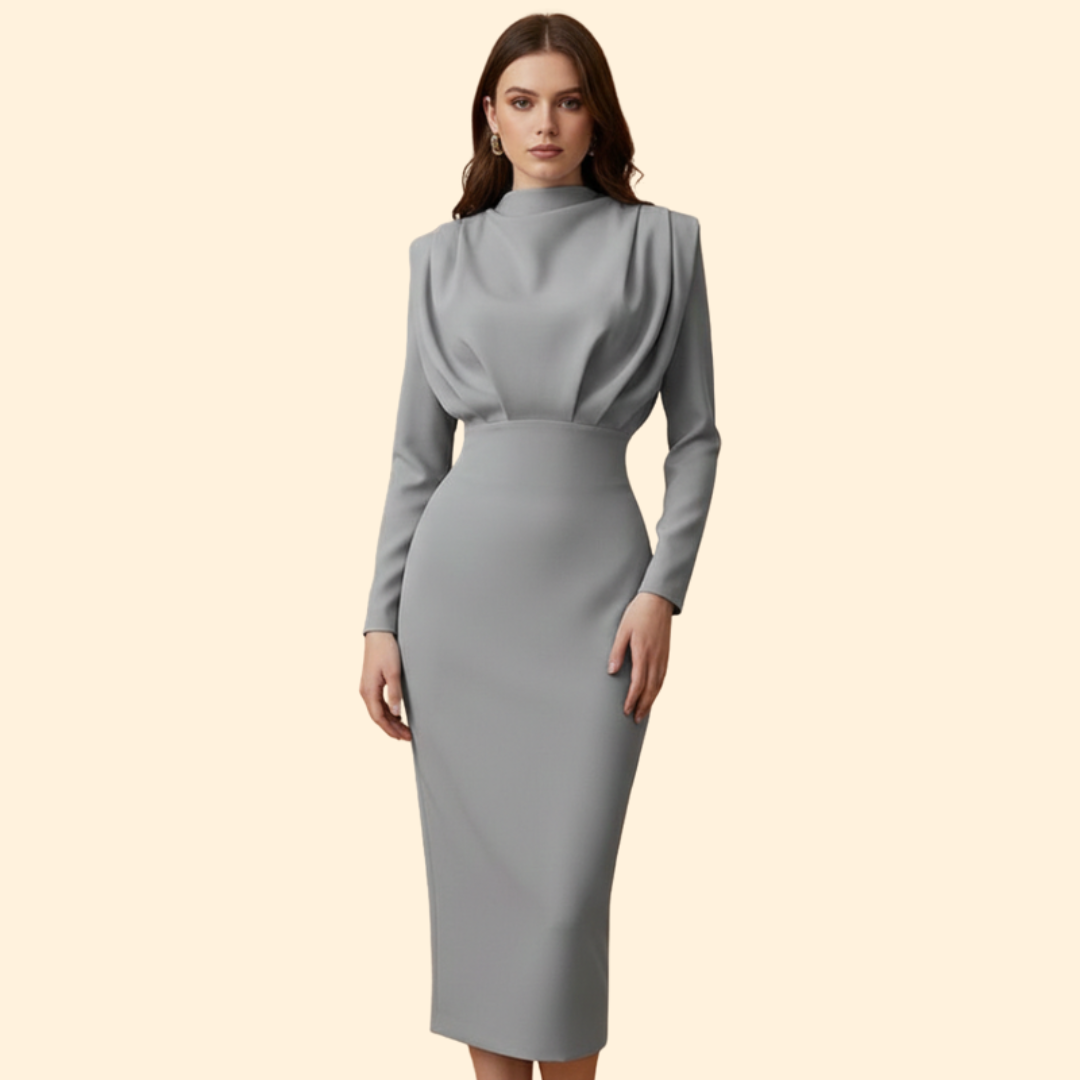 Women's Graceful Autumn Evening Dress