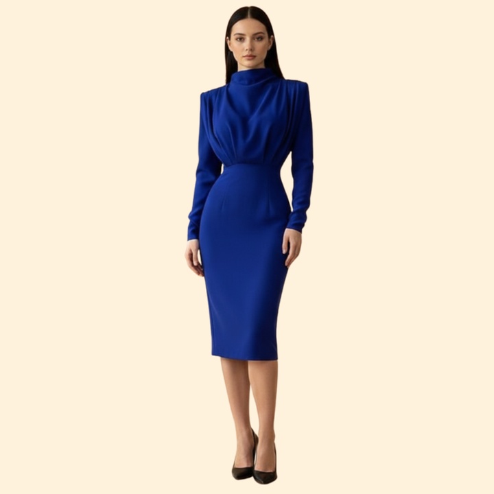 Women's Graceful Autumn Evening Dress