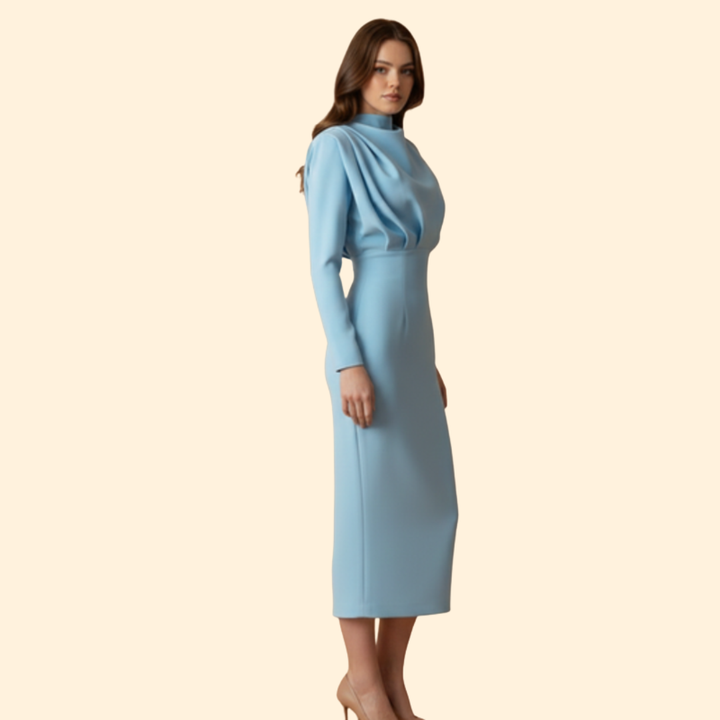 Women's Graceful Autumn Evening Dress