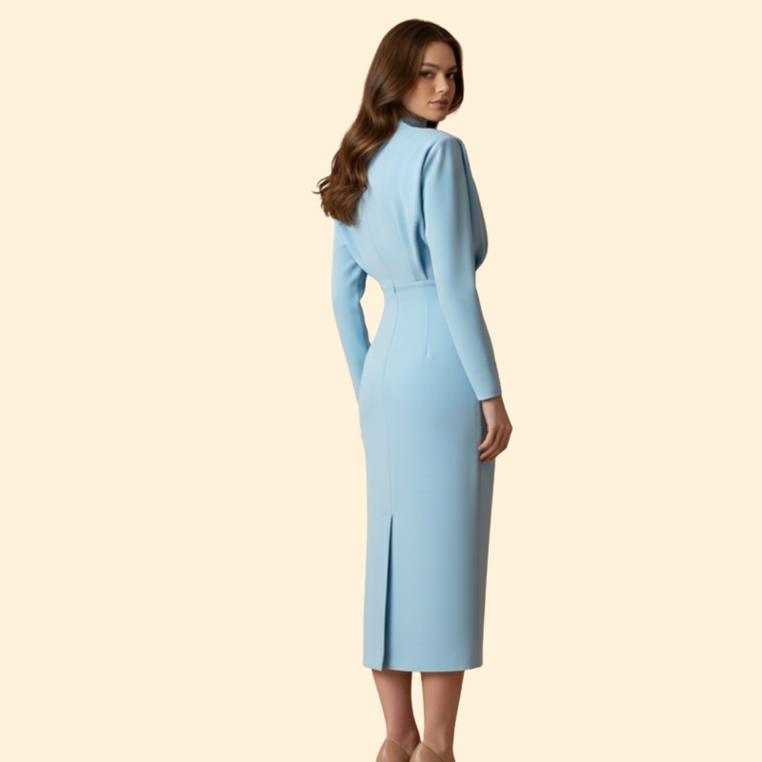 Women's Graceful Autumn Evening Dress