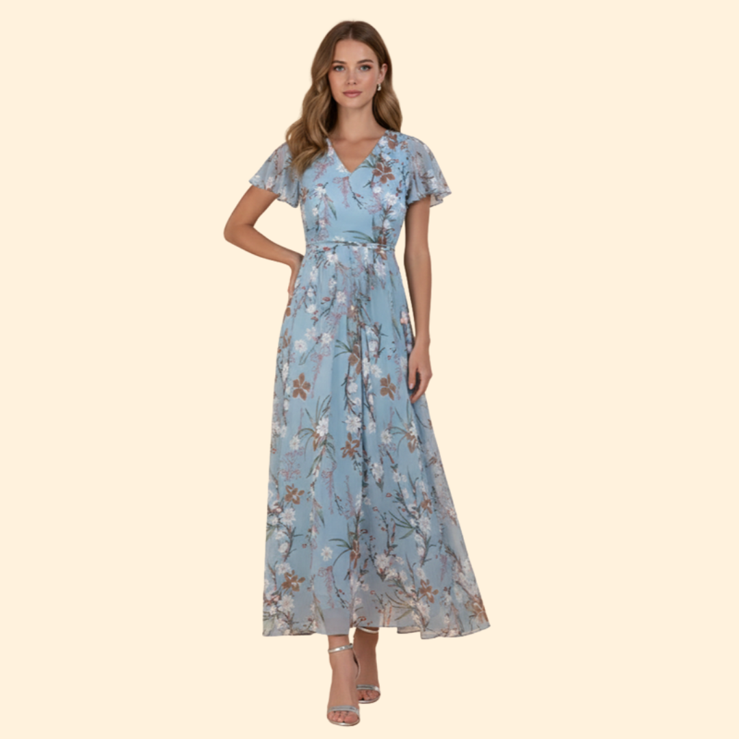 Women's Graceful Flowing Midi Dress