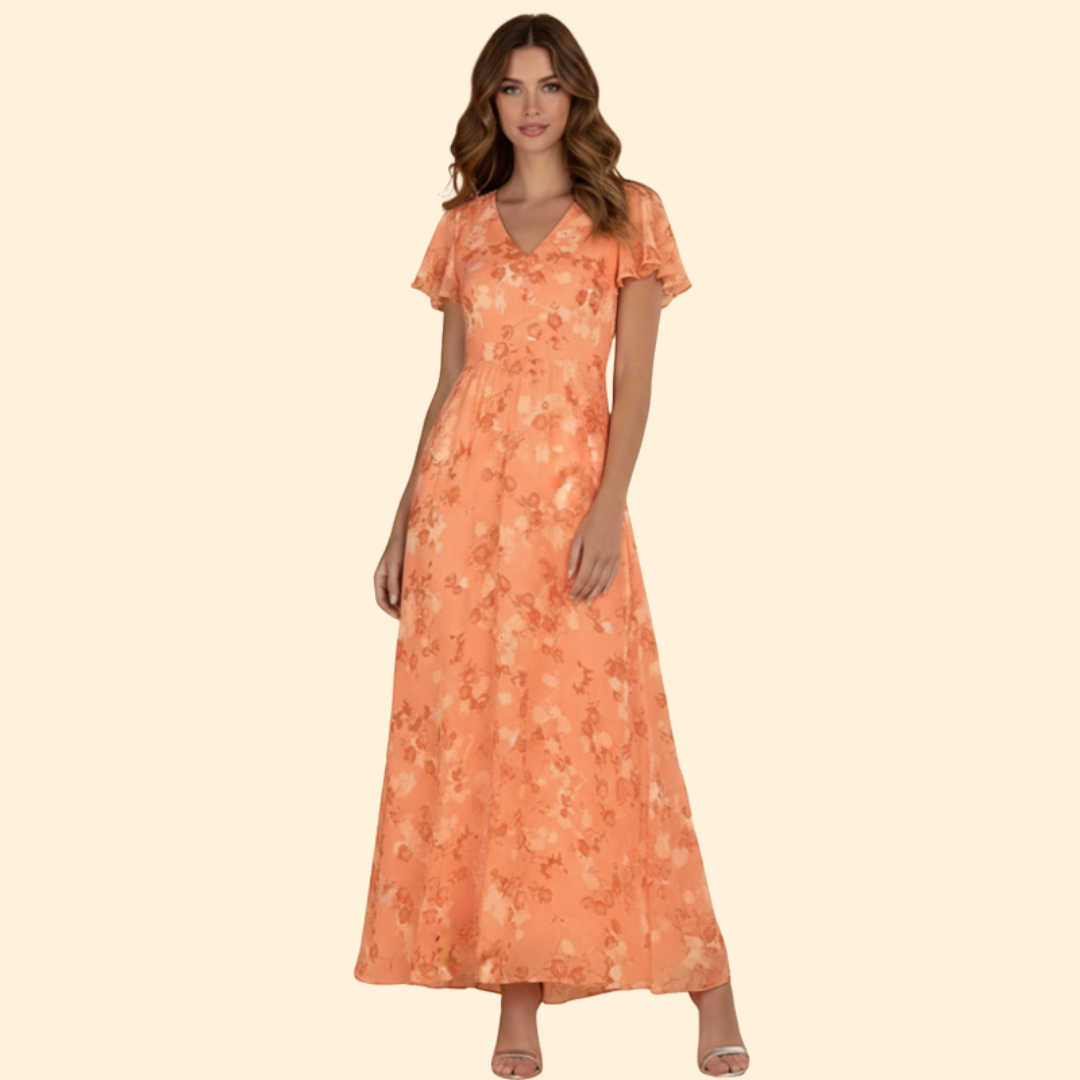 Women's Graceful Flowing Midi Dress