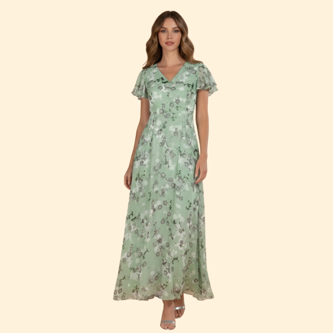 Women's Graceful Flowing Midi Dress