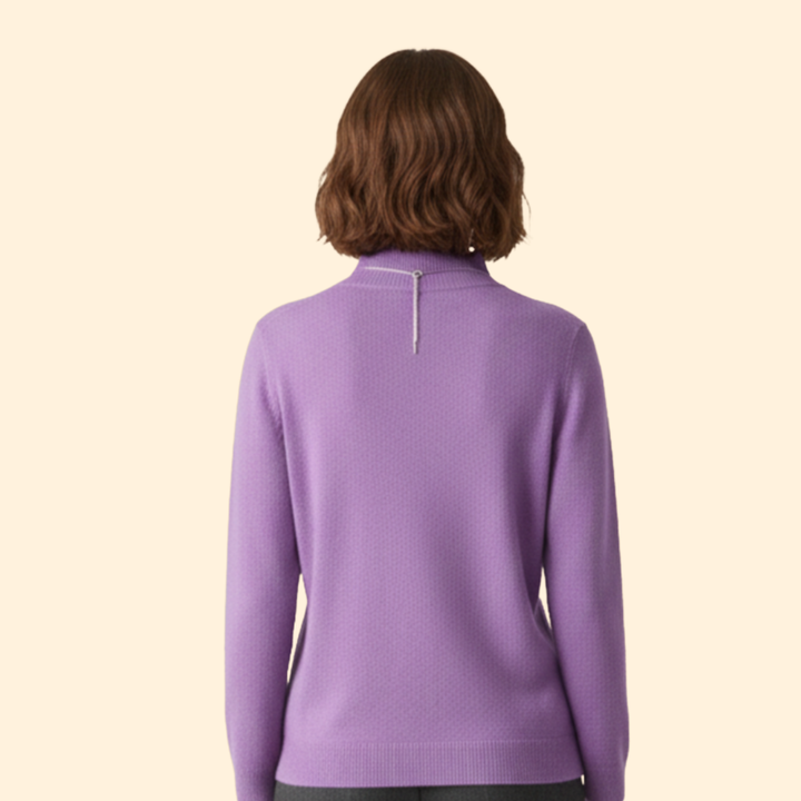 Women’s High Neck Sweater with Long Sleeves