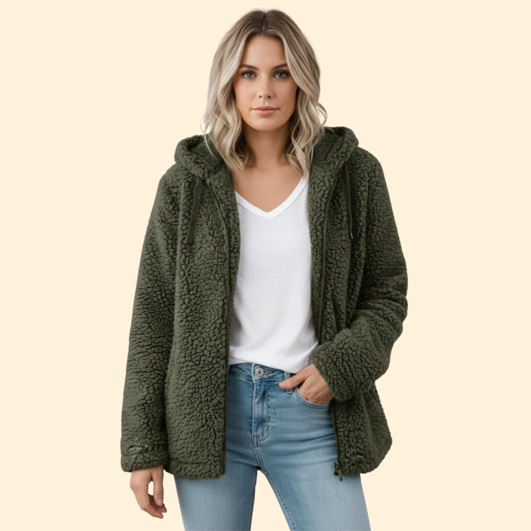 Women’s Hooded Jacket with Fleece Lining