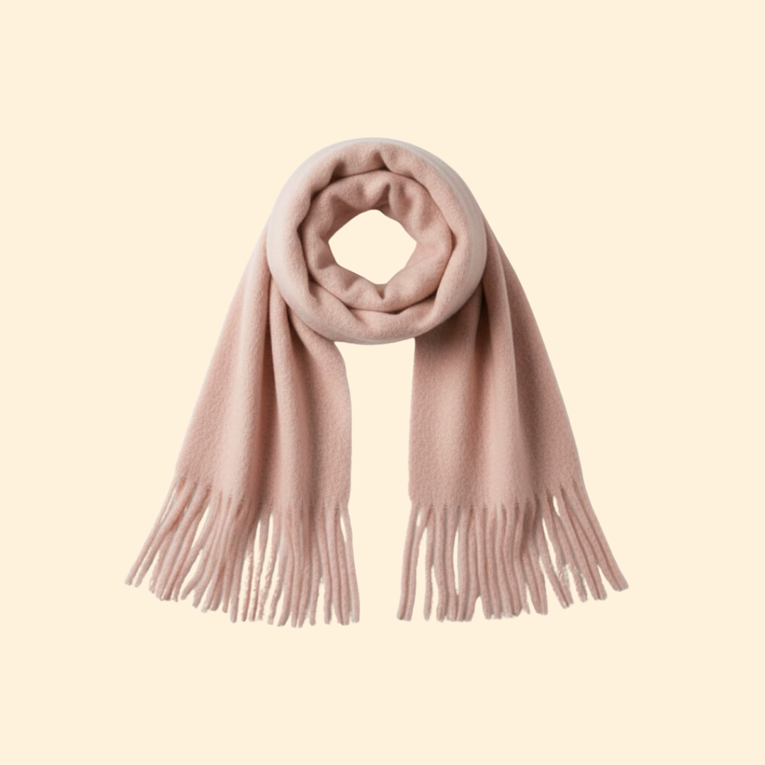Women’s Knit Scarf with Oversized Design