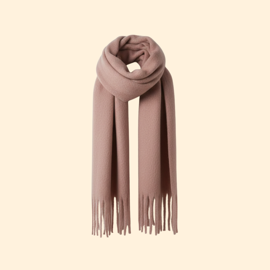 Women’s Knit Scarf with Oversized Design