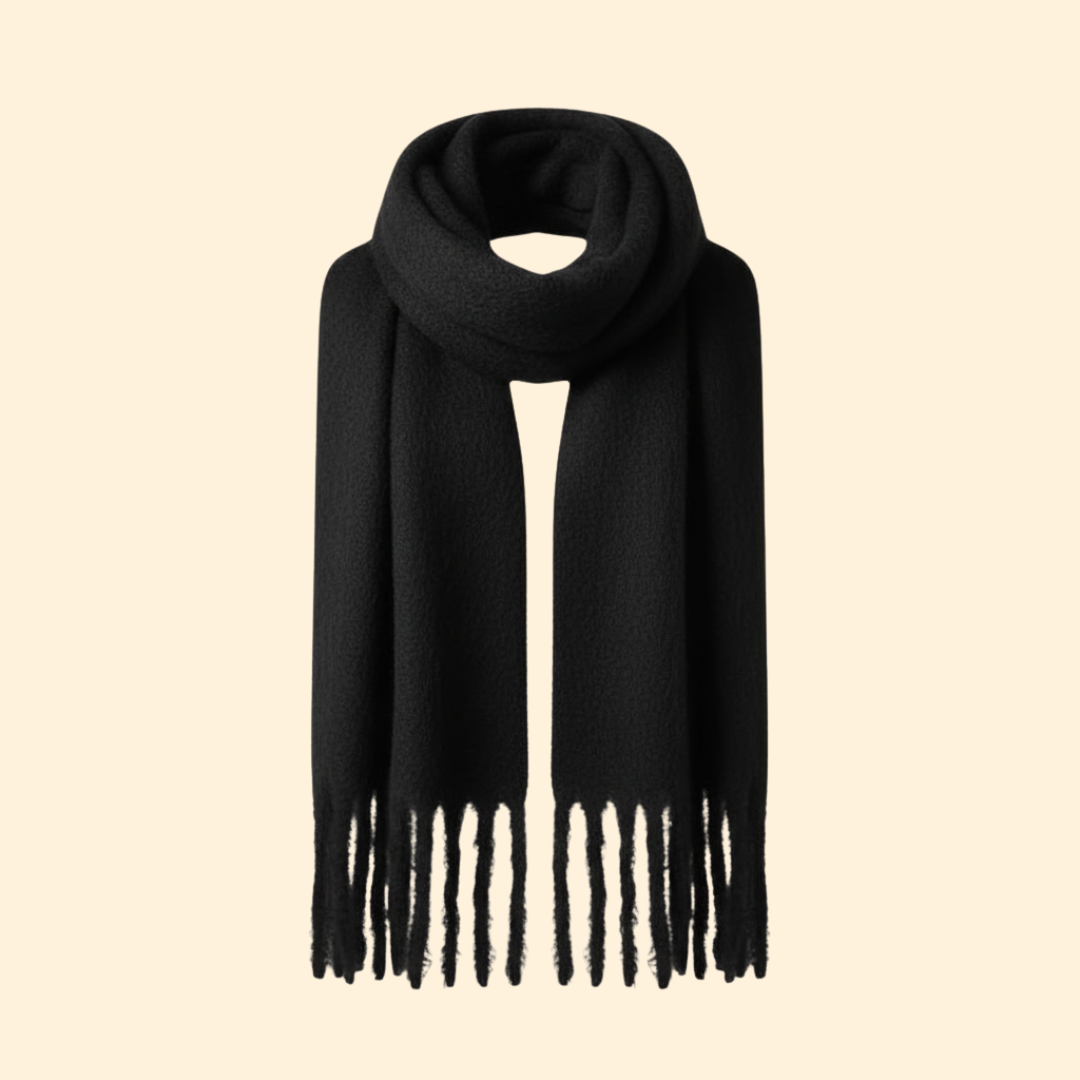 Women’s Knit Scarf with Oversized Design