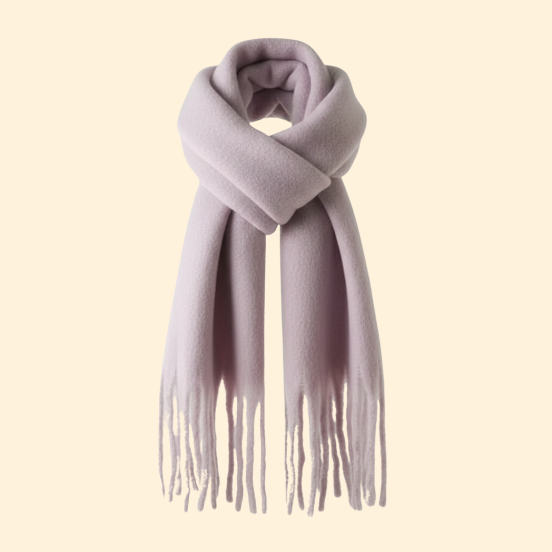 Women’s Knit Scarf with Oversized Design