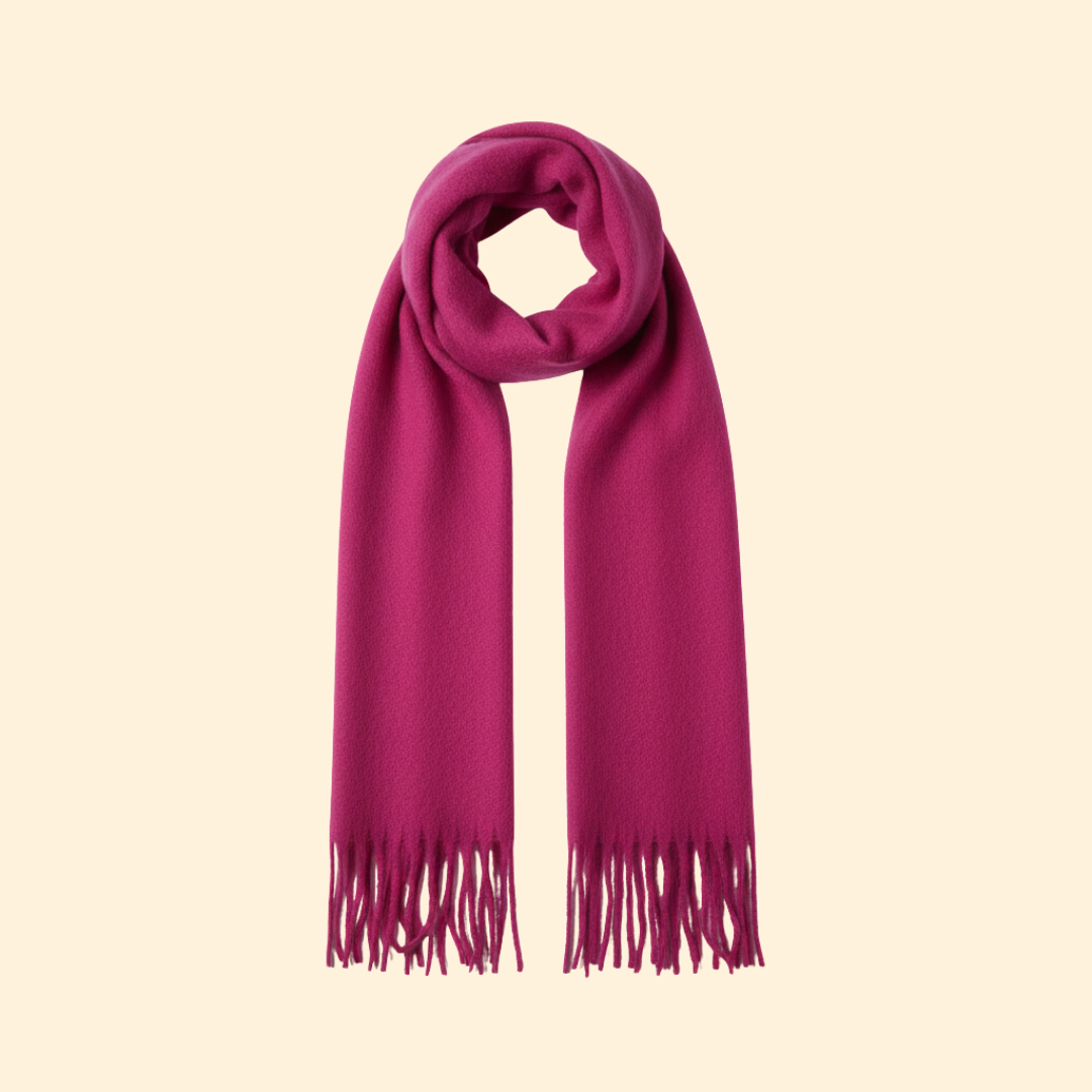 Women’s Knit Scarf with Oversized Design
