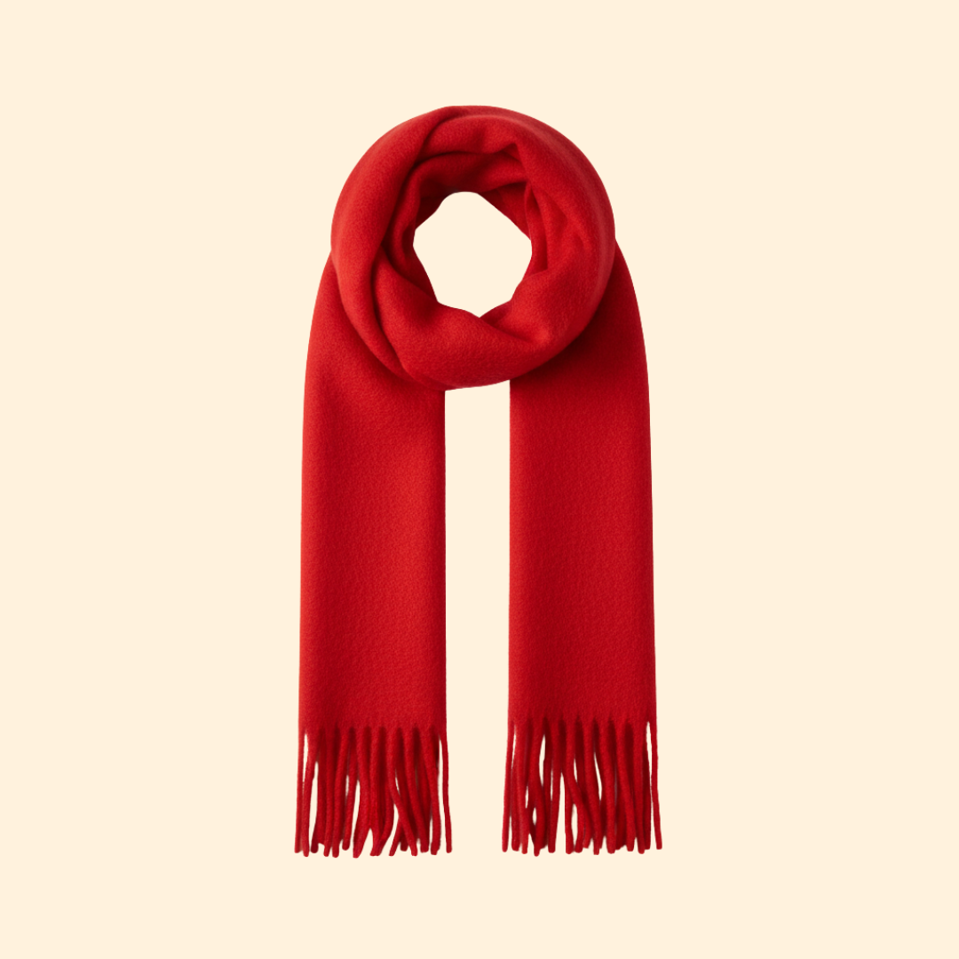 Women’s Knit Scarf with Oversized Design