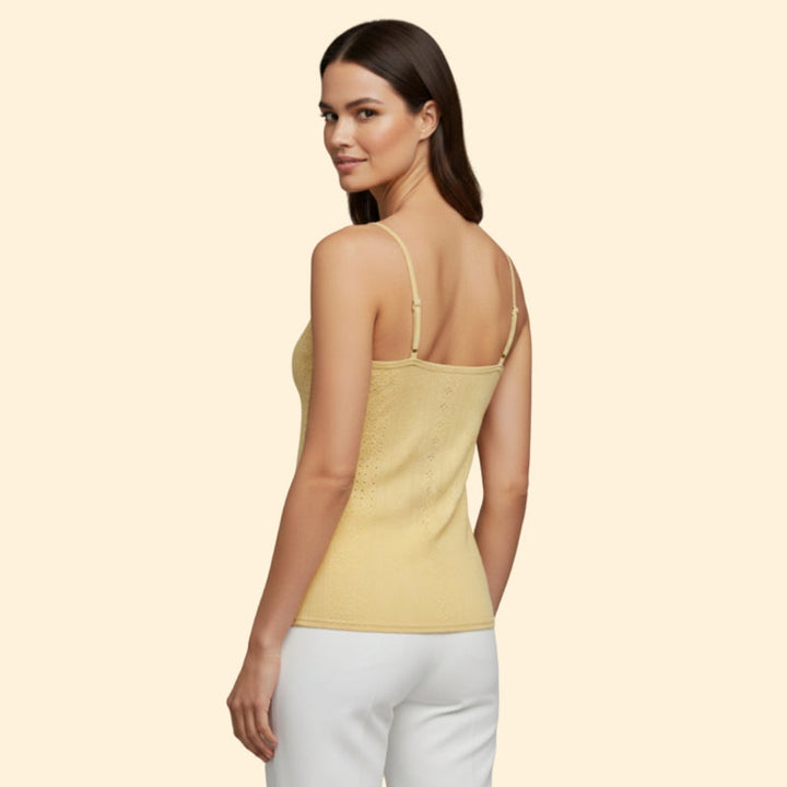 Women’s Lace-Trim Top with Adjustable Straps