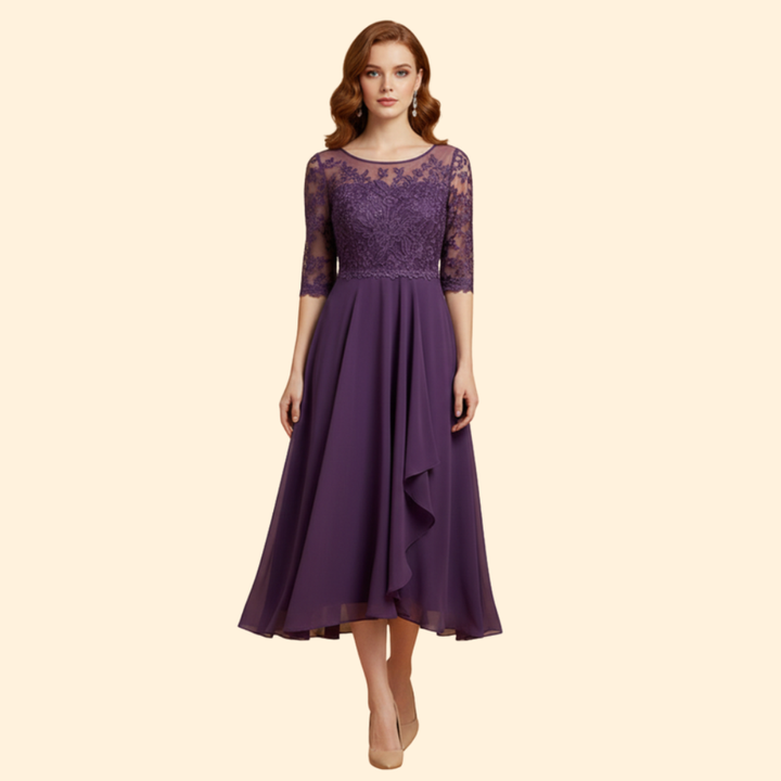 Women’s Lace Detail Midi Dress