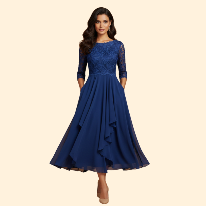 Women’s Lace Detail Midi Dress