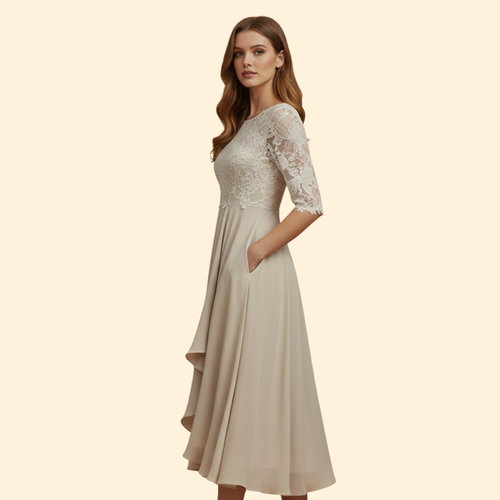 Women’s Lace Detail Midi Dress