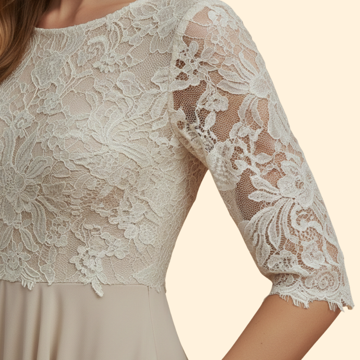 Women’s Lace Detail Midi Dress