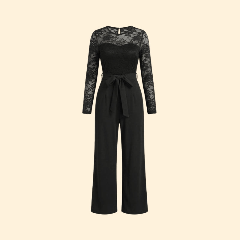 Women’s Elegant Jumpsuit Lace Top
