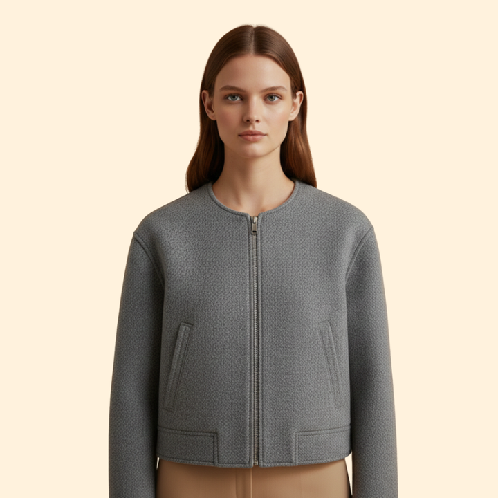 Women’s Lapel Bomber Jacket