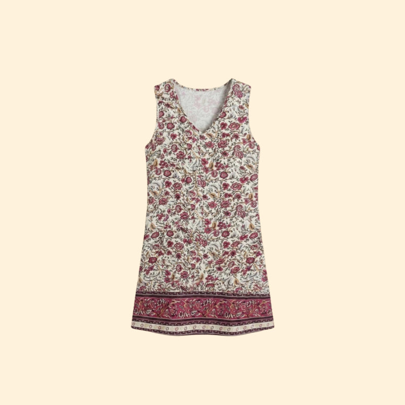 Women’s Mini Dress with Printed Pattern