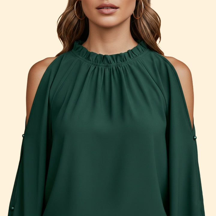 Women's Off-The-Shoulder Blouse with Puff Sleeves