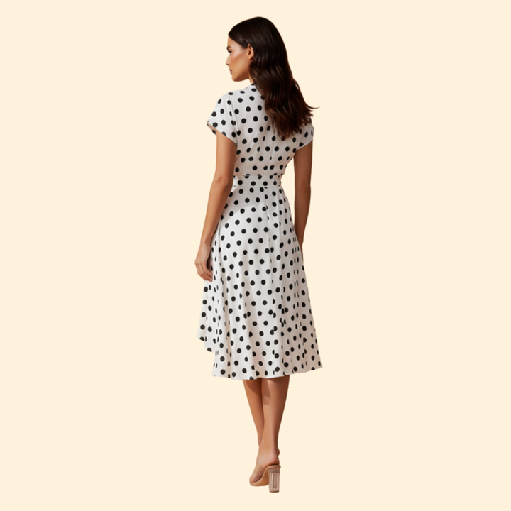 Women’s Polka Dot V-Neck Dress