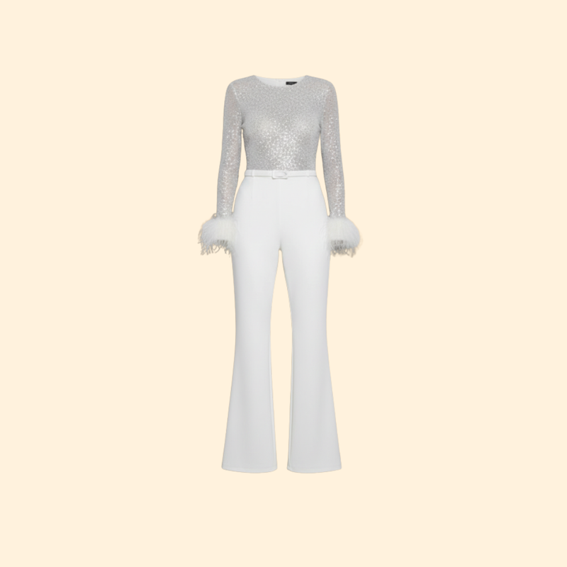 Women’s Chic Jumpsuit with Flared Pants