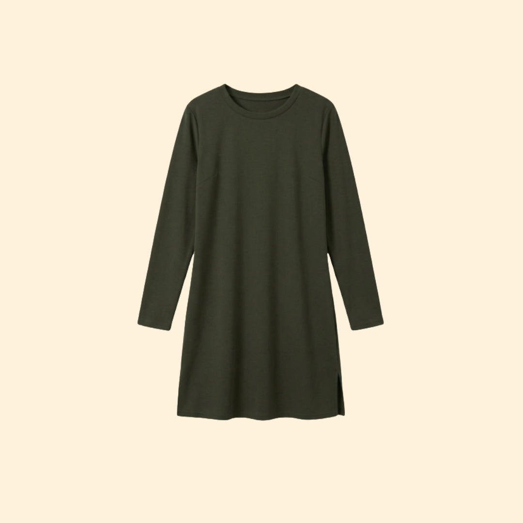 Women’s Shift Dress with Side Slit Detail