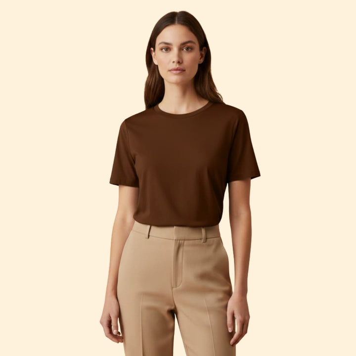 Women’s Short Sleeve T-Shirt with Round Neck