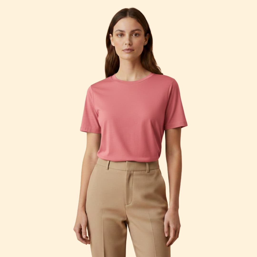 Women’s Short Sleeve T-Shirt with Round Neck