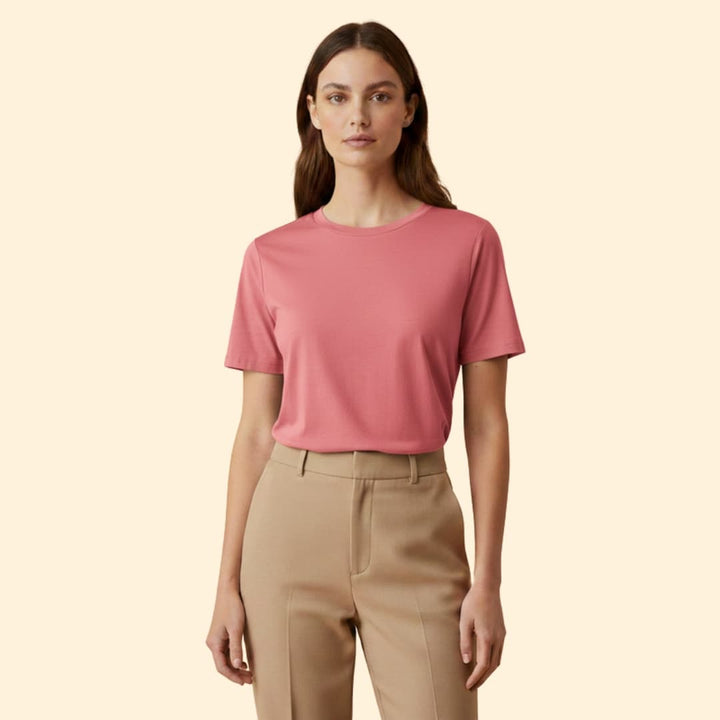 Women’s Short Sleeve T-Shirt with Round Neck