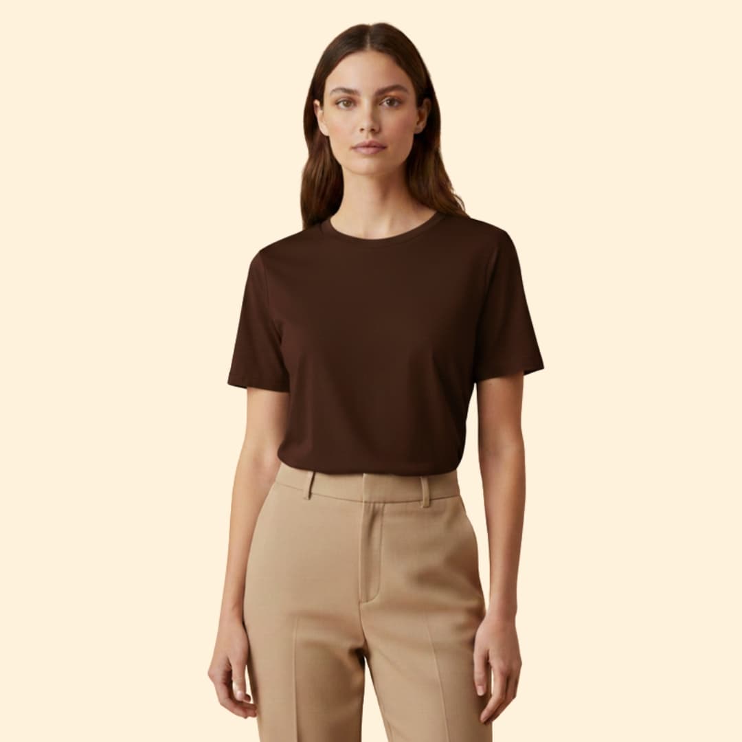 Women’s Short Sleeve T-Shirt with Round Neck