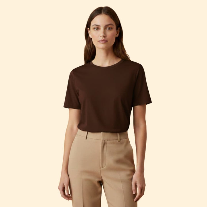 Women’s Short Sleeve T-Shirt with Round Neck