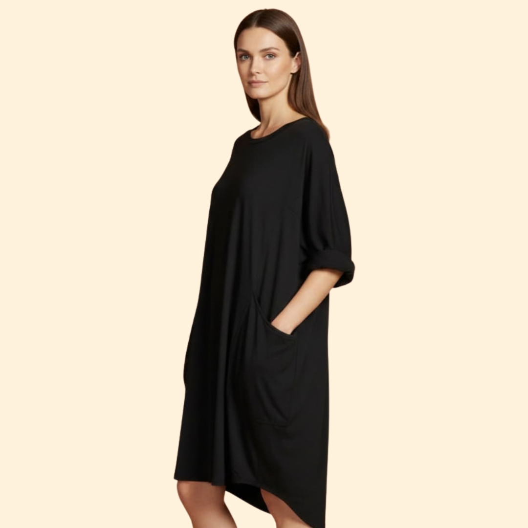 Women's Simple Pocket Detail Dress