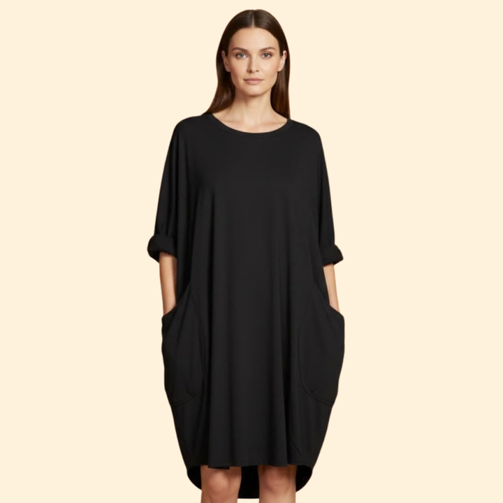 Women's Simple Pocket Detail Dress