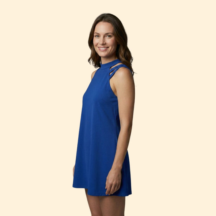 Women's Sleeveless Top with Cut-Out Straps