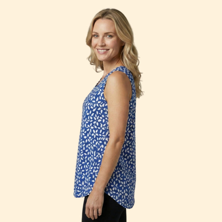 Women’s Sleeveless Top with Floral Print
